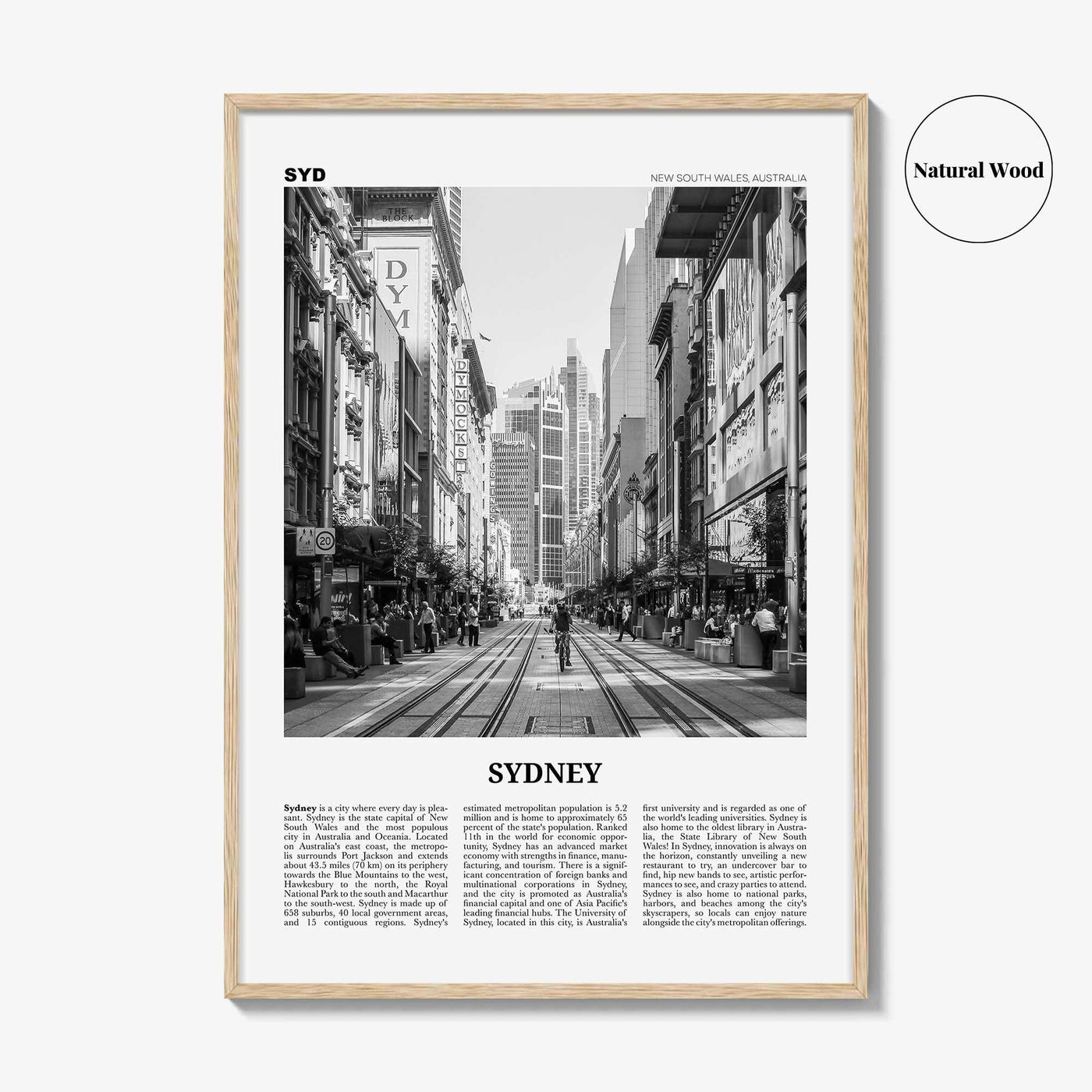 Sydney Print Black and White No 5, Sydney Wall Art, Sydney Poster, Sydney Photo, Travel Print, New South Wales, Australia, Oceania