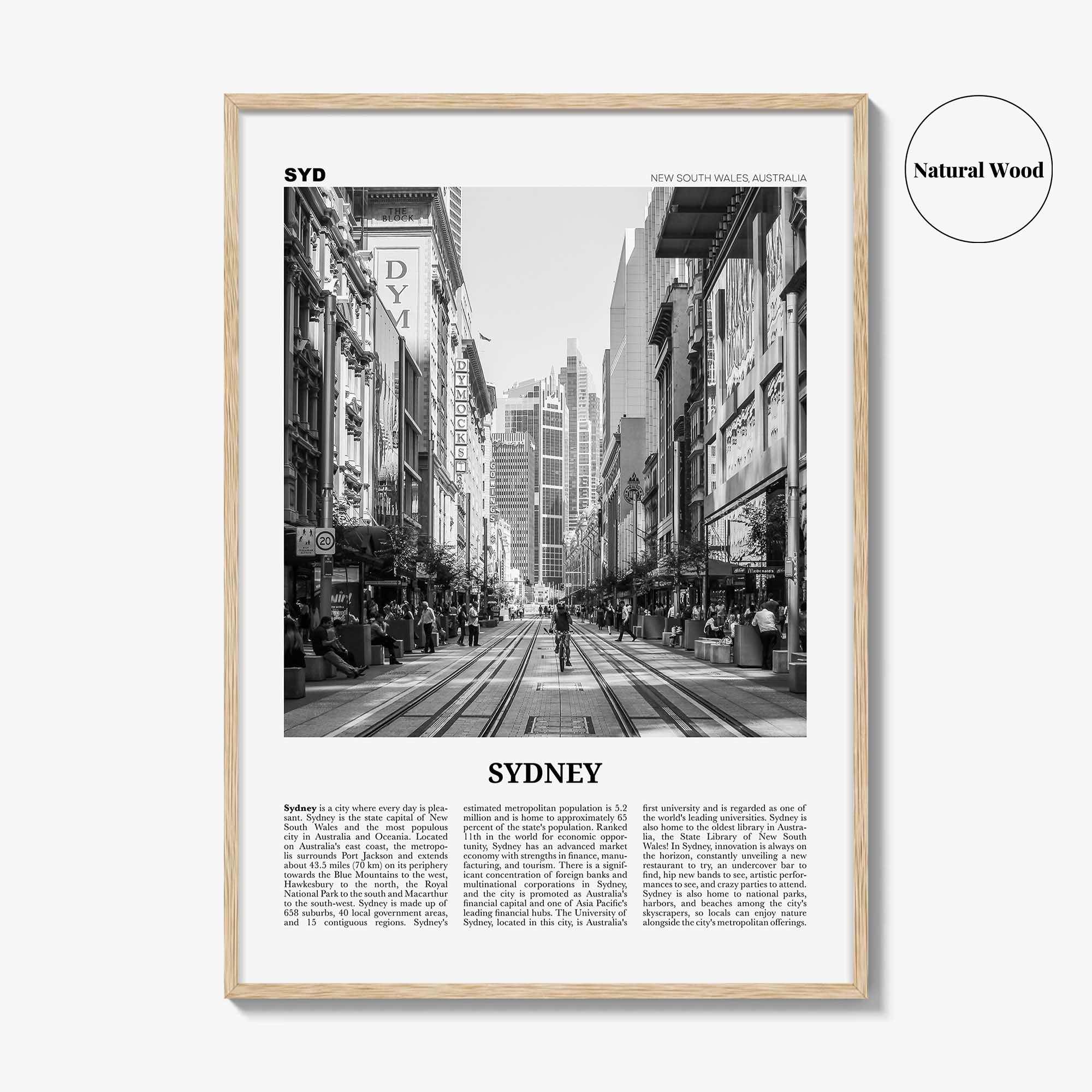 Sydney Print Black and White No 5, Sydney Wall Art, Sydney Poster, Sydney Photo, Travel Print, New South Wales, Australia, Oceania