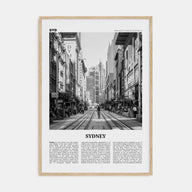 Sydney Travel B&W No 5 Poster
