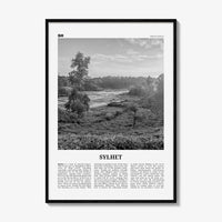 Sylhet Print Black and White, Sylhet Wall Art, Sylhet Poster, Sylhet Photo, Sylhet Wall Décor, Sylhet Map, Bangladesh