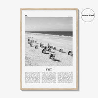 Sylt Print Black and White, Sylt Wall Art, Sylt Poster, Sylt Photo, Sylt Wall Décor, Sylt Map, Germany