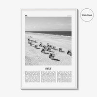 Sylt Print Black and White, Sylt Wall Art, Sylt Poster, Sylt Photo, Sylt Wall Décor, Sylt Map, Germany