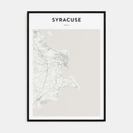 Syracuse, Italy Map Portrait Poster