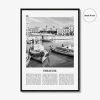 Syracuse Print Black and White Italy No 1, Syracuse Wall Art, Syracuse Poster, Syracuse Photo, Syracuse Wall Décor, Italy, Italia, Sicily