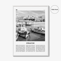 Syracuse Print Black and White Italy No 1, Syracuse Wall Art, Syracuse Poster, Syracuse Photo, Syracuse Wall Décor, Italy, Italia, Sicily