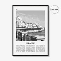 Syracuse Print Black and White Italy No 2, Syracuse Wall Art, Syracuse Poster, Syracuse Photo, Syracuse Wall Décor, Italy, Italia, Sicily