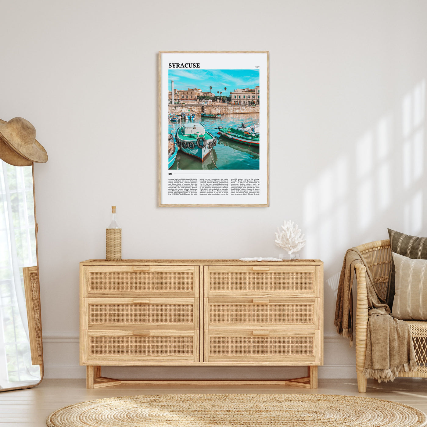 Syracuse, Italy Travel Color Poster
