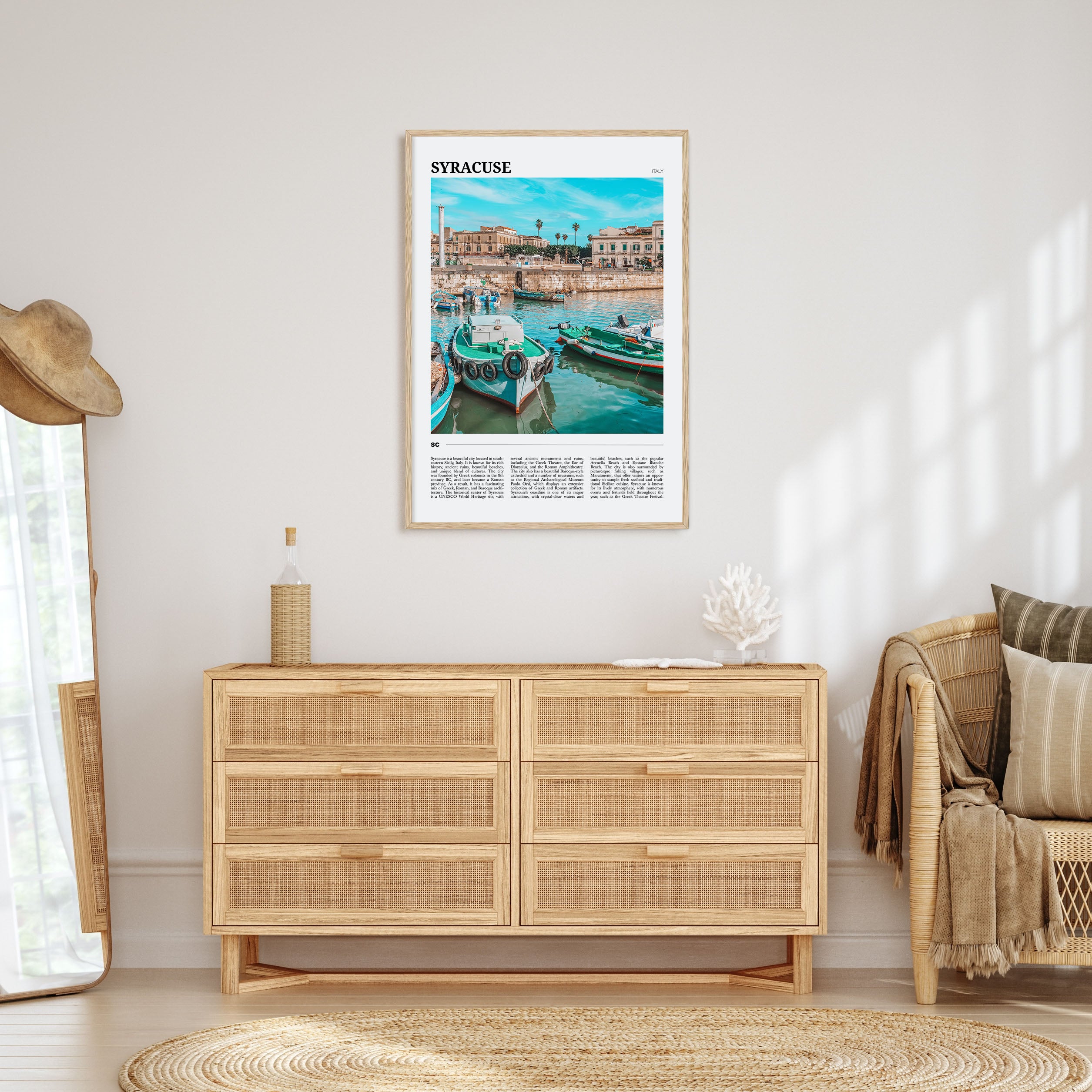 Syracuse, Italy Travel Color Poster