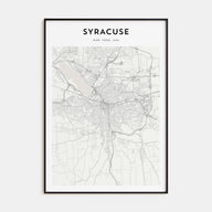 Syracuse, New York Map Portrait Poster