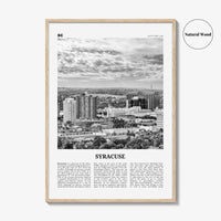 Syracuse Print Black and White New York, Syracuse Wall Art, Syracuse Poster, Syracuse Photo, Syracuse Wall Décor, USA, United States