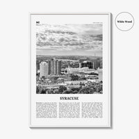 Syracuse Print Black and White New York, Syracuse Wall Art, Syracuse Poster, Syracuse Photo, Syracuse Wall Décor, USA, United States