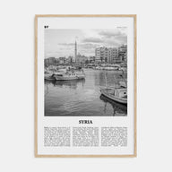 Syria Travel B&W Poster