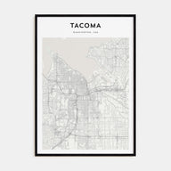 Tacoma Map Portrait Poster