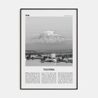 Tacoma Travel B&W Poster