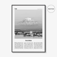 Tacoma Print Black and White, Tacoma Wall Art, Tacoma Poster, Tacoma Photo, Tacoma Wall Décor, Washington, USA, United States, North America