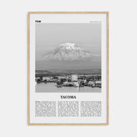 Tacoma Travel B&W Poster