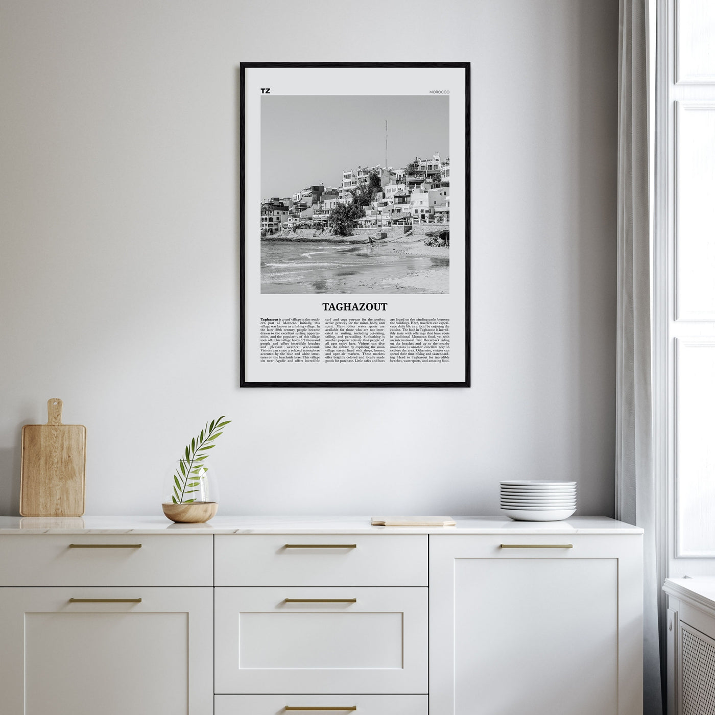 Taghazout Travel B&W Poster