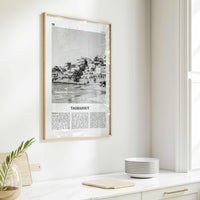 Taghazout Print Black and White, Taghazout Wall Art, Taghazout Poster, Taghazout Photo, Taghazout Wall Décor, Taghazout Map, Morocco