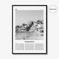 Taghazout Print Black and White, Taghazout Wall Art, Taghazout Poster, Taghazout Photo, Taghazout Wall Décor, Taghazout Map, Morocco