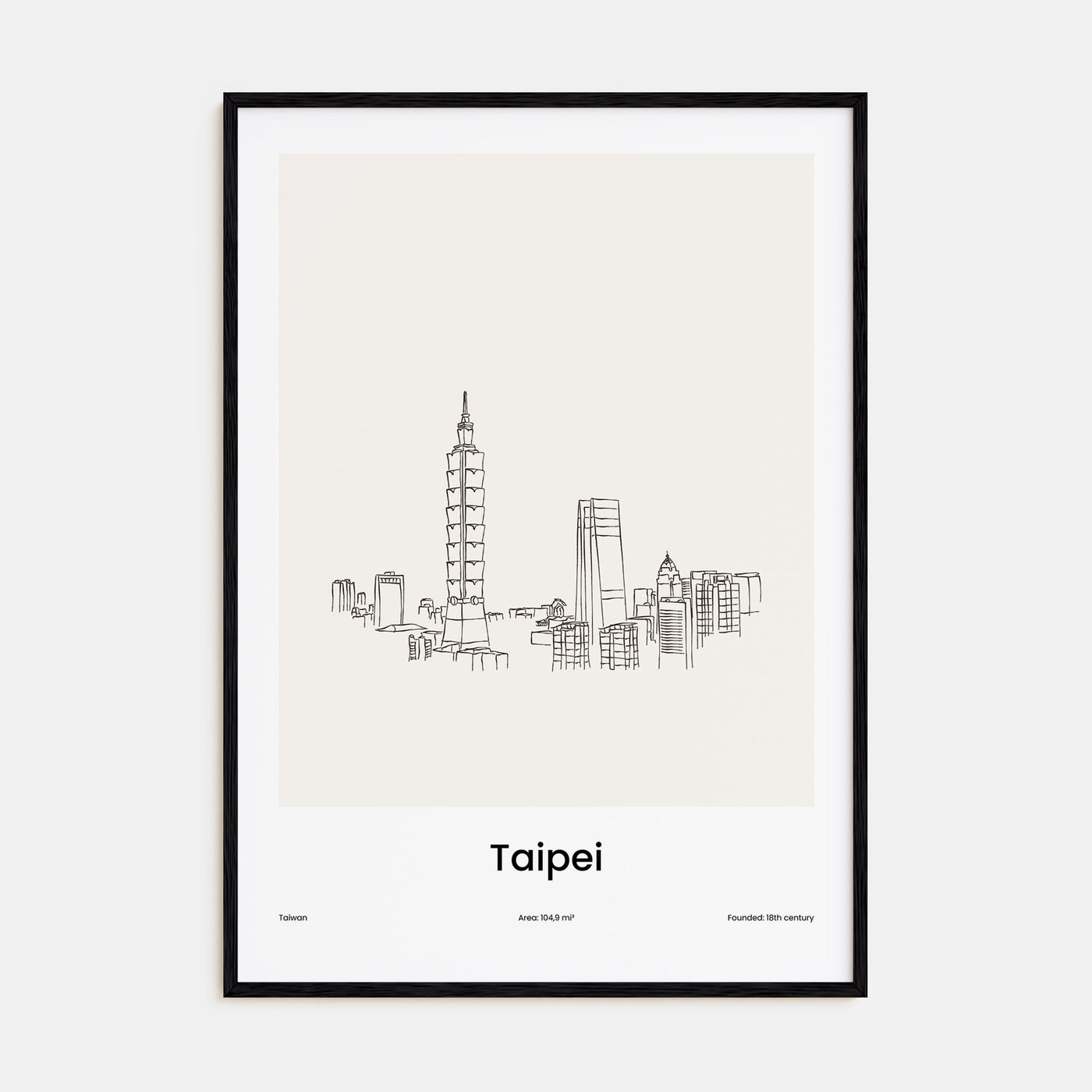 Taipei Drawn Poster