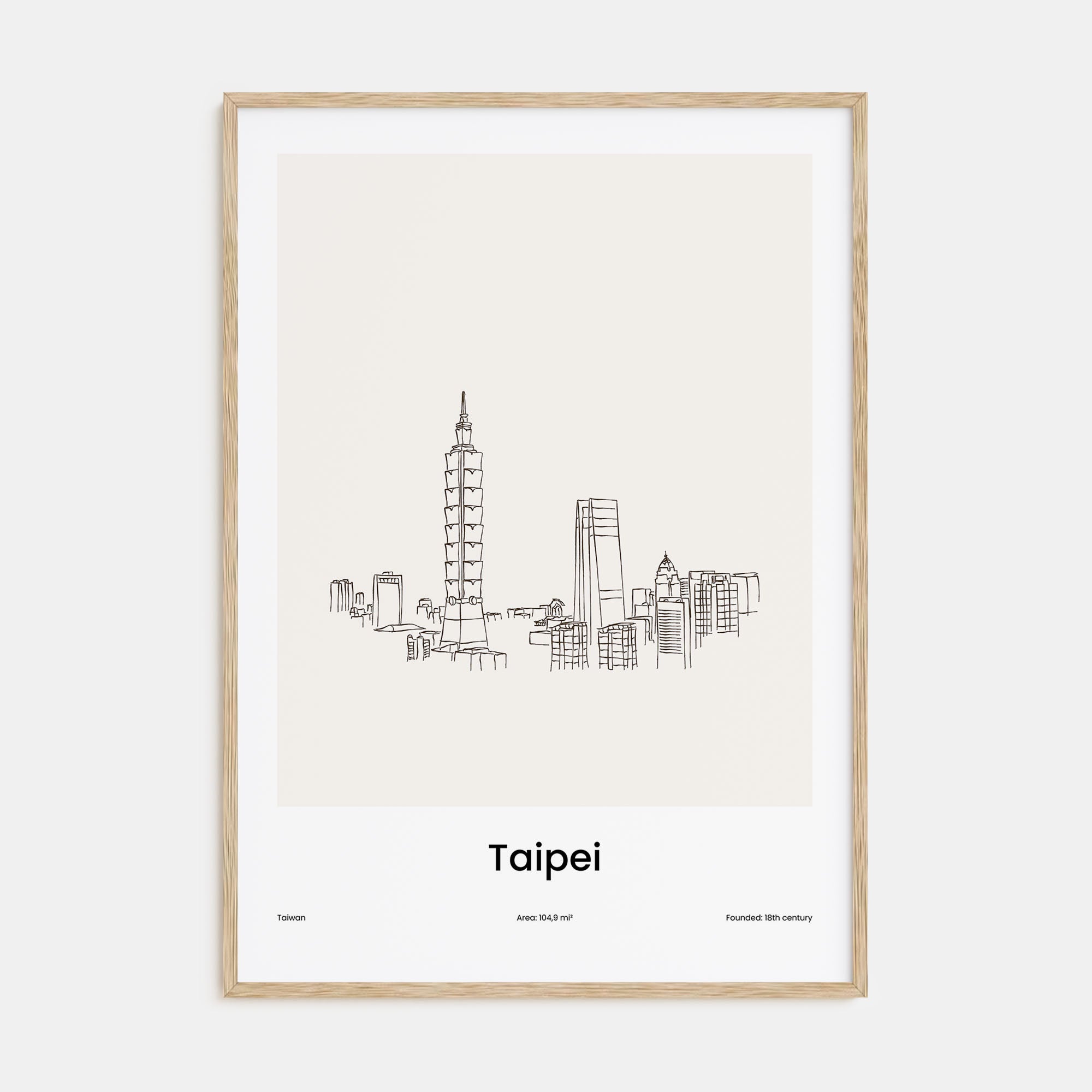 Taipei Drawn Poster