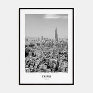 Taipei Portrait B&W No 2 Poster