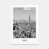 Taipei Portrait B&W No 2 Poster