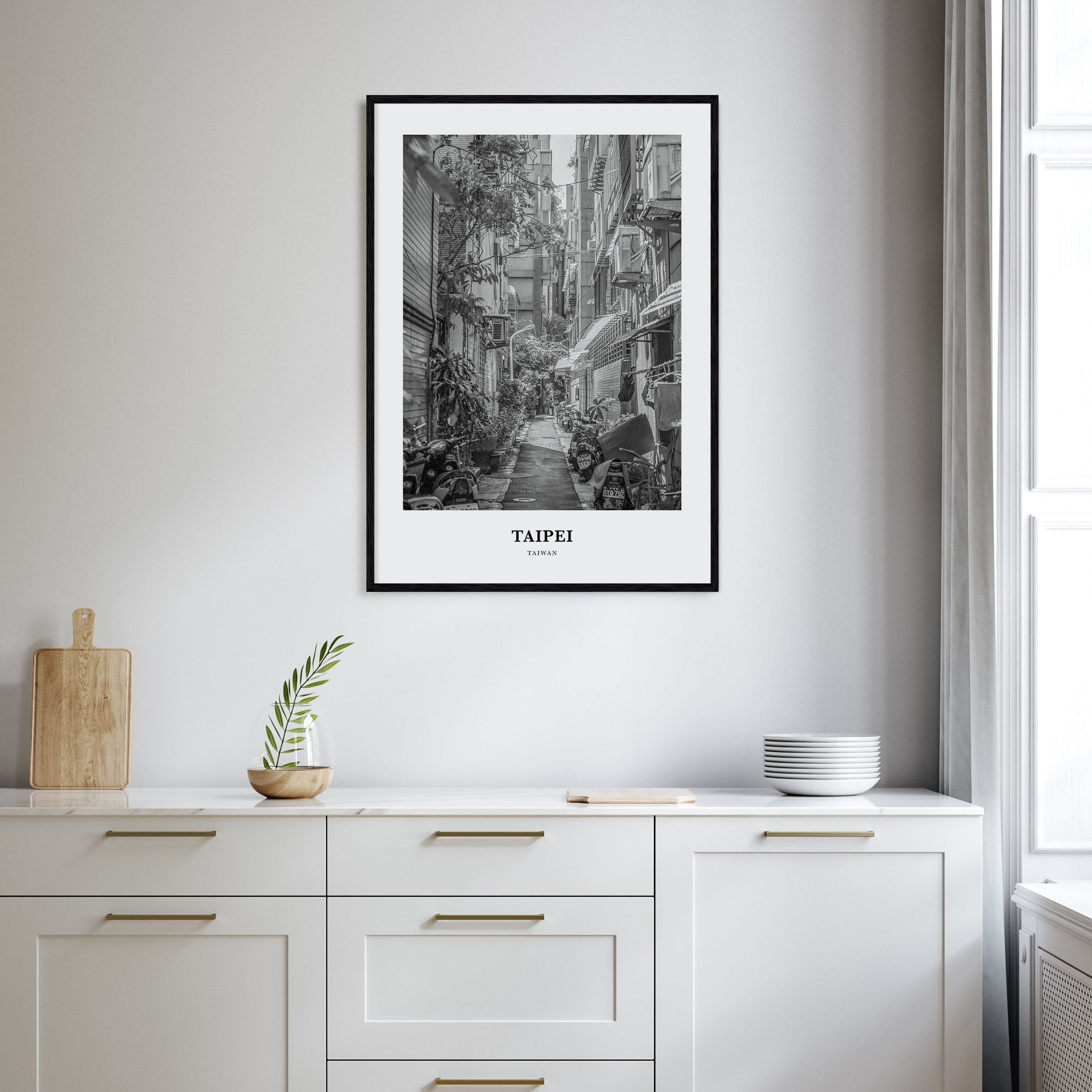 Taipei Portrait B&W No 3 Poster