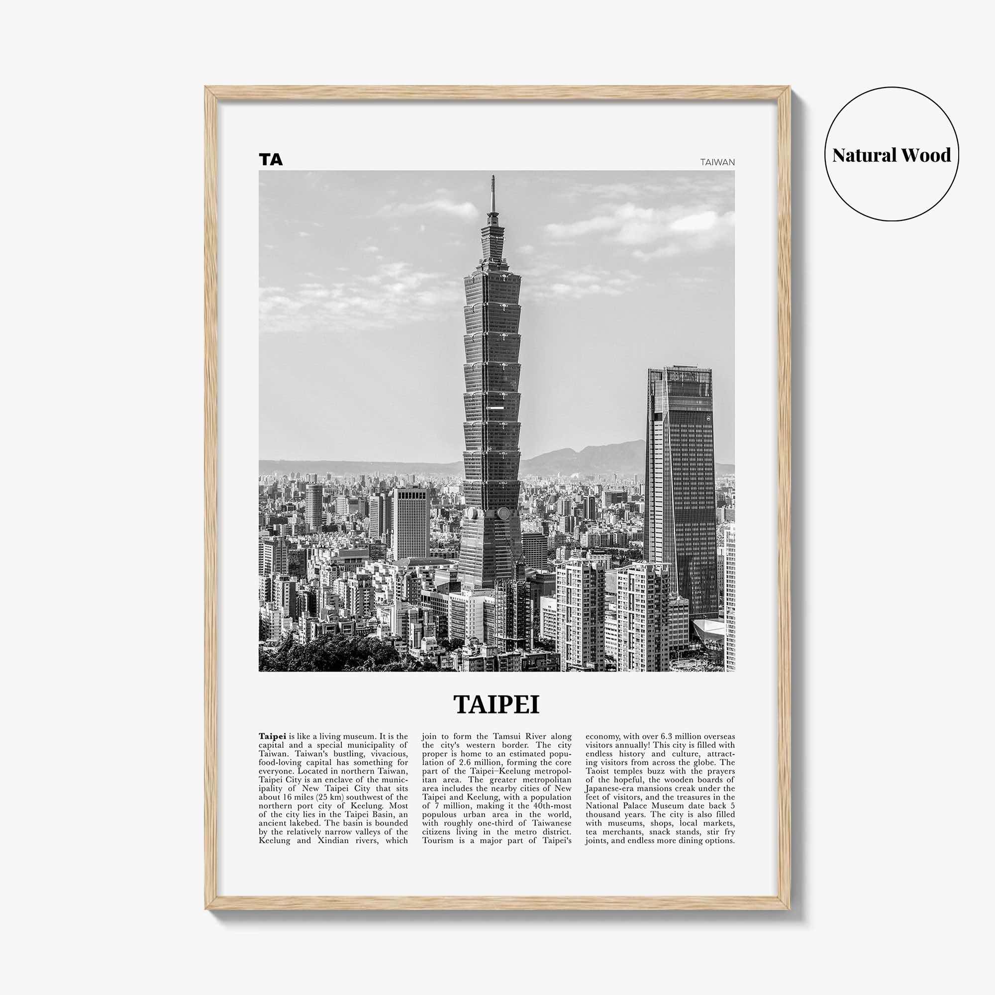 Taipei Print Black and White No 1, Taipei Wall Art, Taipei Poster, Taipei Photo, Taipei Wall Decor, Taiwan, 臺北 臺北市 臺灣 中華民國, Asia