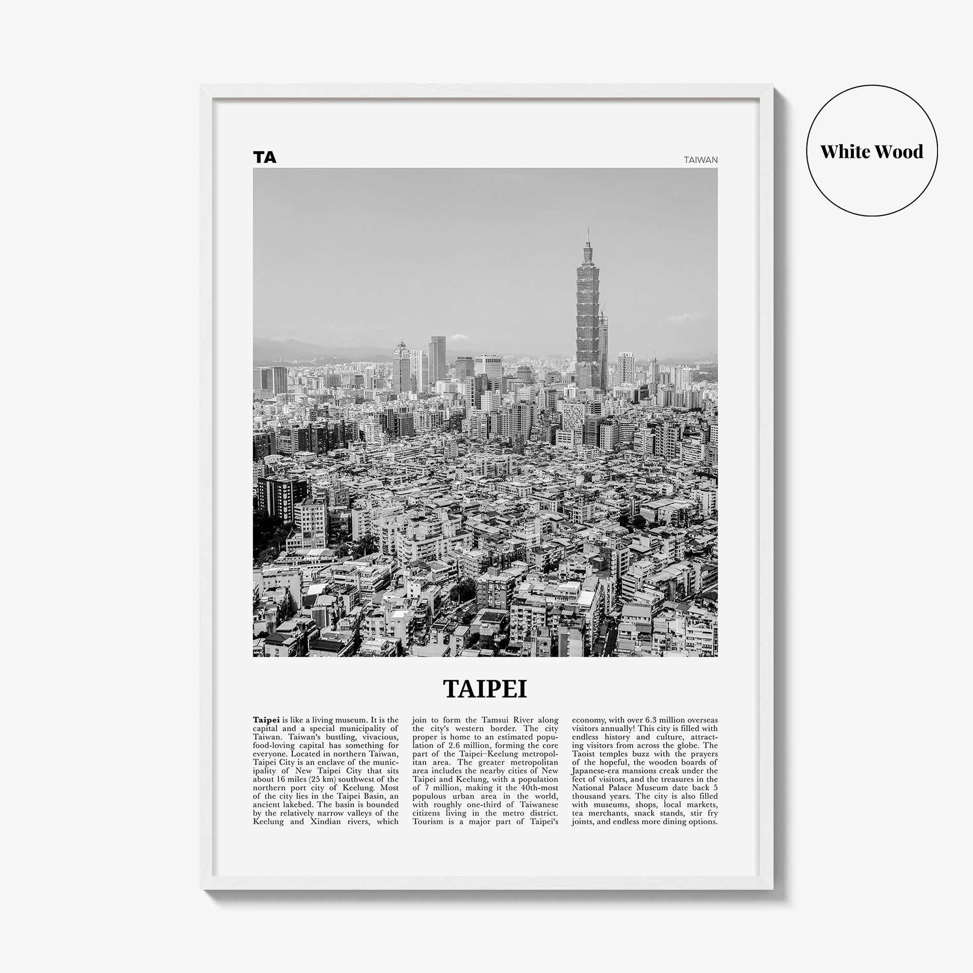 Taipei Print Black and White No 3, Taipei Wall Art, Taipei Poster, Taipei Photo, Taipei Wall Decor, Taiwan, 臺北 臺北市 臺灣 中華民國, Asia