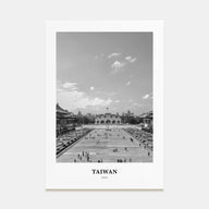 Taiwan Portrait B&W Poster