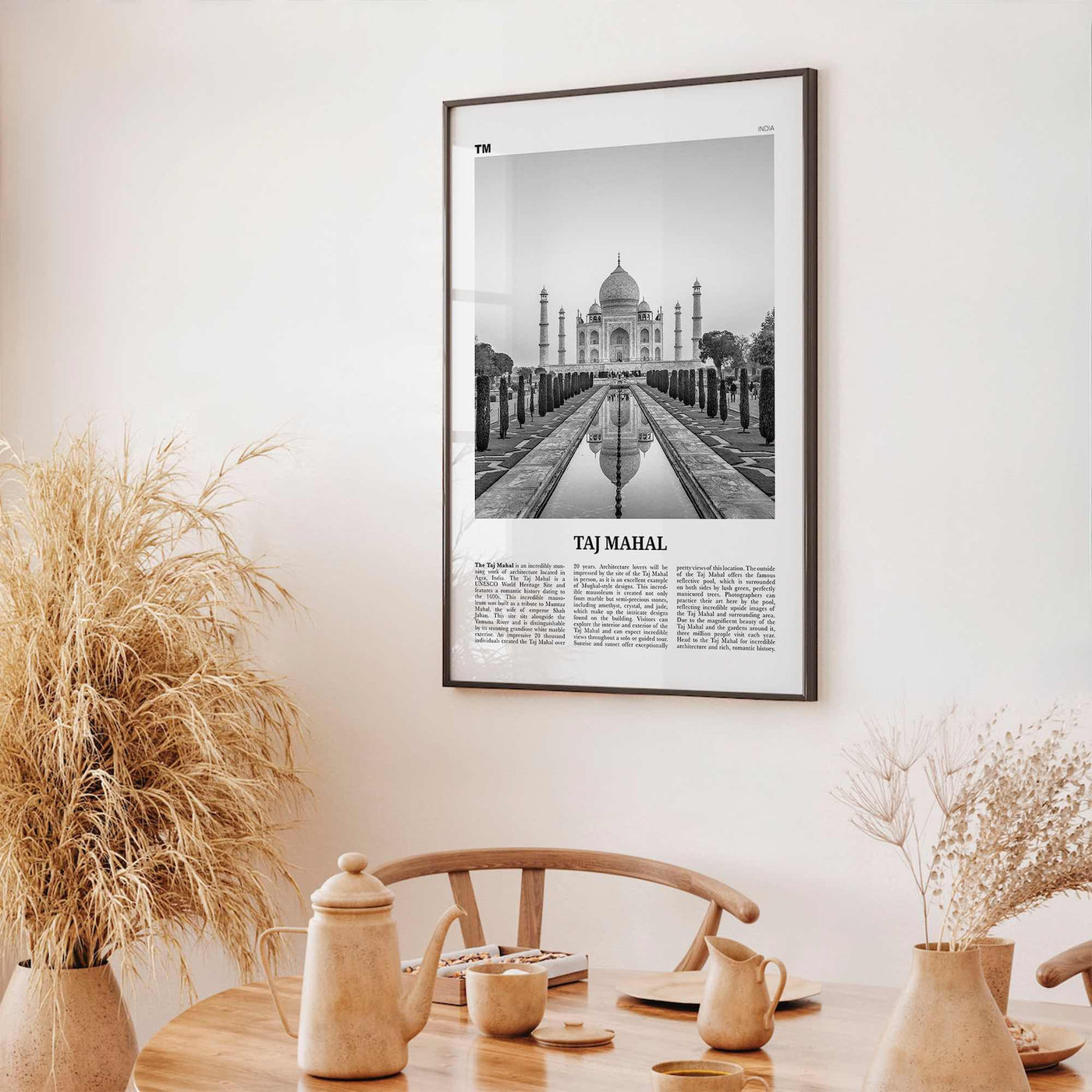 Taj Mahal Print Black and White, Taj Mahal Wall Art, Taj Mahal Poster, Taj Mahal Photo, Taj Mahal Wall Décor, Taj Mahal Map, India
