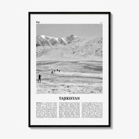 Tajikistan Print Black and White, Tajikistan Wall Art, Tajikistan Poster, Tajikistan Photo, Тоҷикистон, Таджикистан, Tajik, Dushanbe, Asia