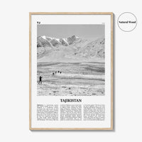 Tajikistan Print Black and White, Tajikistan Wall Art, Tajikistan Poster, Tajikistan Photo, Тоҷикистон, Таджикистан, Tajik, Dushanbe, Asia