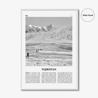 Tajikistan Print Black and White, Tajikistan Wall Art, Tajikistan Poster, Tajikistan Photo, Тоҷикистон, Таджикистан, Tajik, Dushanbe, Asia