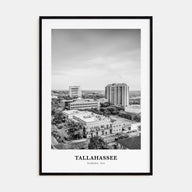 Tallahassee Portrait B&W Poster