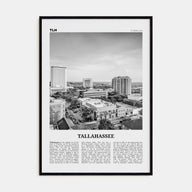 Tallahassee Travel B&W Poster