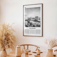 Tallahassee Print Black and White, Tallahassee Wall Art, Tallahassee Poster, Tallahassee Photo, Tallahassee Wall Décor, Florida, USA