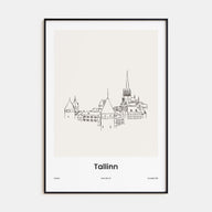 Tallinn Drawn Poster