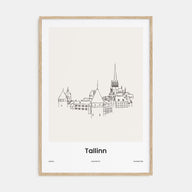Tallinn Drawn Poster
