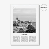 Tallinn Print Black and White, Tallinn Wall Art, Tallinn Poster, Tallinn Photo, Tallinn Wall Décor, Estonia, Harju, Eesti