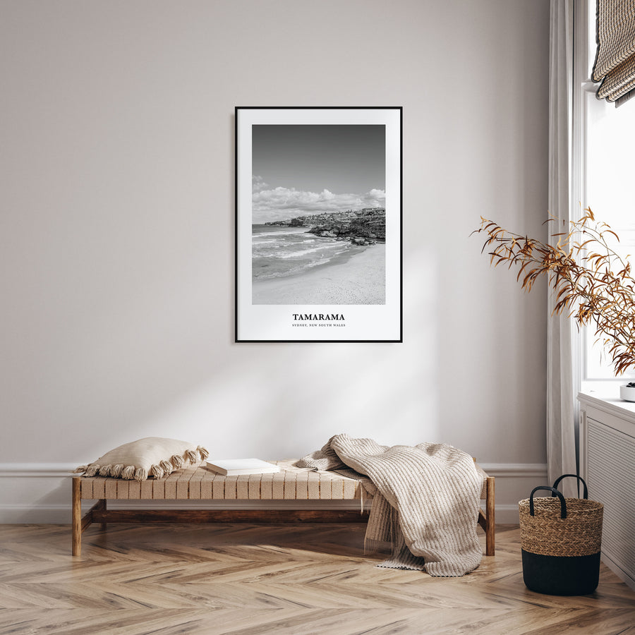 Tamarama Portrait B&W Poster