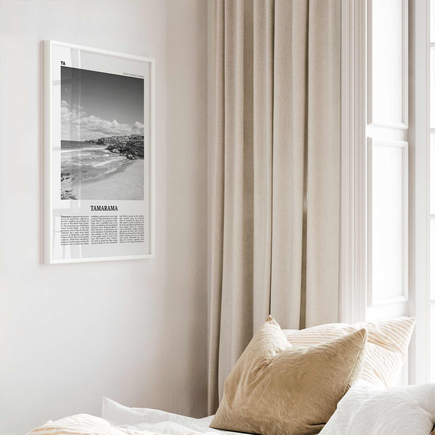 Tamarama Print Black and White, Tamarama Wall Art, Tamarama Poster, Tamarama Photo, Tamarama Wall Decor, New South Wales, Australia, Oceania