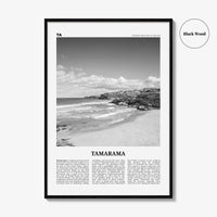 Tamarama Print Black and White, Tamarama Wall Art, Tamarama Poster, Tamarama Photo, Tamarama Wall Decor, New South Wales, Australia, Oceania