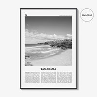 Tamarama Print Black and White, Tamarama Wall Art, Tamarama Poster, Tamarama Photo, Tamarama Wall Decor, New South Wales, Australia, Oceania