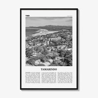 Tamarindo Print Black and White, Tamarindo Wall Art, Tamarindo Poster, Tamarindo Photo, Tamarindo Wall Décor, Tamarindo Map, Costa Rica