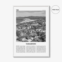 Tamarindo Print Black and White, Tamarindo Wall Art, Tamarindo Poster, Tamarindo Photo, Tamarindo Wall Décor, Tamarindo Map, Costa Rica