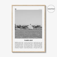 Tampa Bay Print Black and White, Tampa Bay Wall Art, Tampa Bay Poster, Tampa Bay Photo, Tampa Bay Wall Décor, Tampa Bay Map, Florida, USA