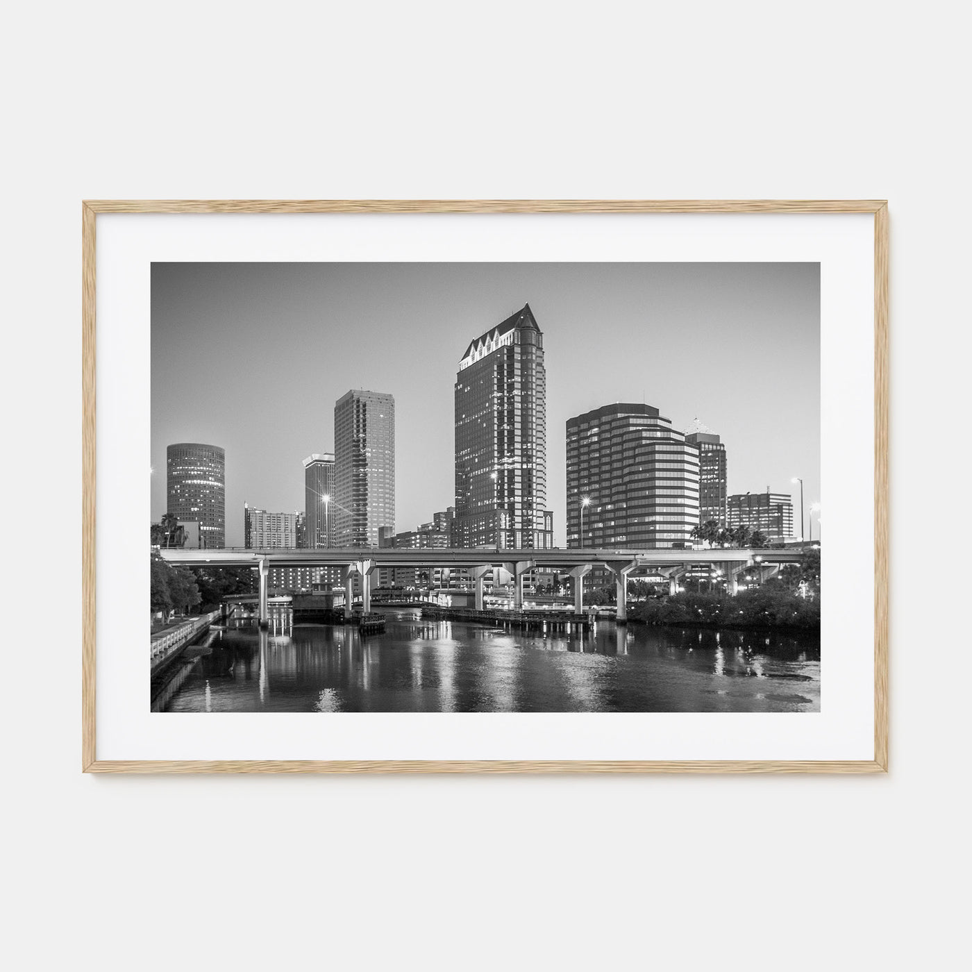 Tampa Landscape B&W Poster