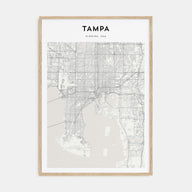 Tampa Map Portrait Poster